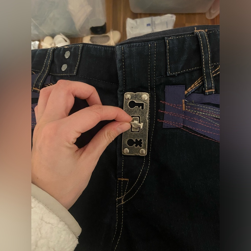 RARE MFG cropped jeans.